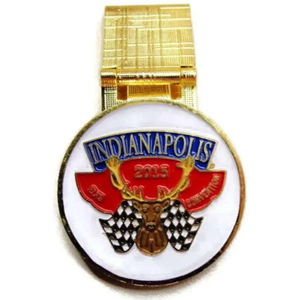 Indianapolis 2015 Elks Convention Wallet Credit Card Cash Holder Used Money Clip